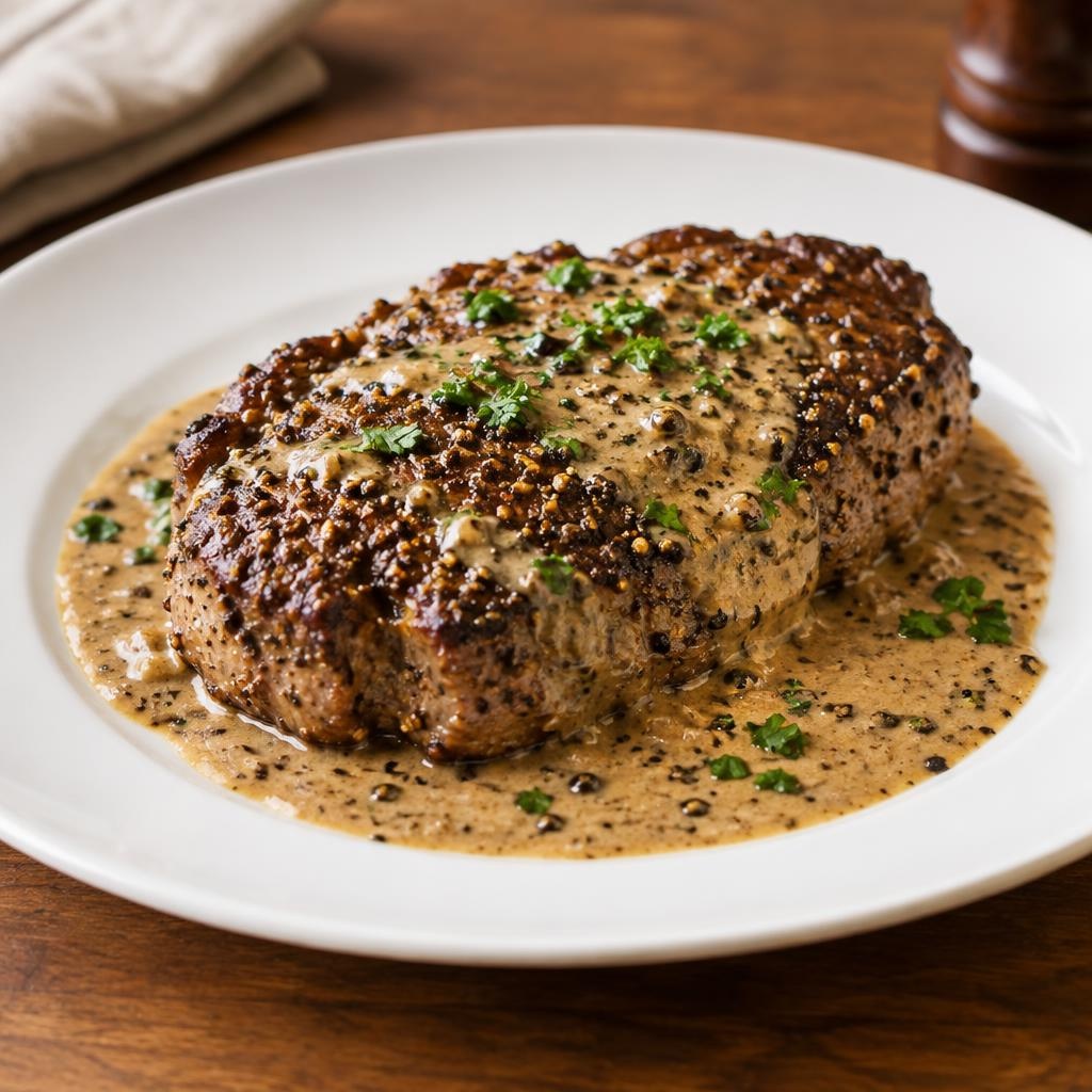 Entree: France – Steak au poivre (pepper steak) recipe