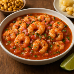Entree: Ecuador – Guayas – Ceviche de Camarón Ecuatoriano (Ecuadorian Shrimp Ceviche) (Ecuadorian shrimp ceviche (shrimp in tangy tomato-onion sauce)) recipe