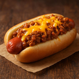 Entree: United States – Classic Chili Cheese Dog recipe