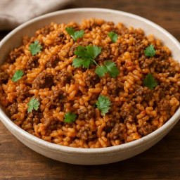 Entree: Mexico – Arroz con Carne Molida (Rice with ground beef) recipe