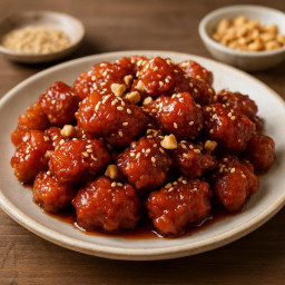Appetizer: South Korea – 닭강정 ➤ Dakgangjeong (sweet crispy glazed chicken) recipe