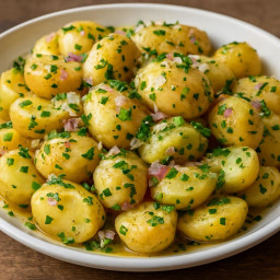 Side Dish: France – Salade de pommes de terre vinaigrette (Potato salad with warm vinegar-and-oil dressing) recipe