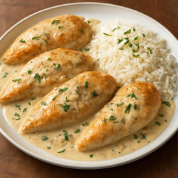 Entree: France – Normandy – Poulet à la crème (chicken in cream sauce) recipe